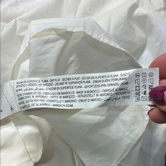 NWT Zara White Cropped Top in Sz XS - Picture 12 of 14